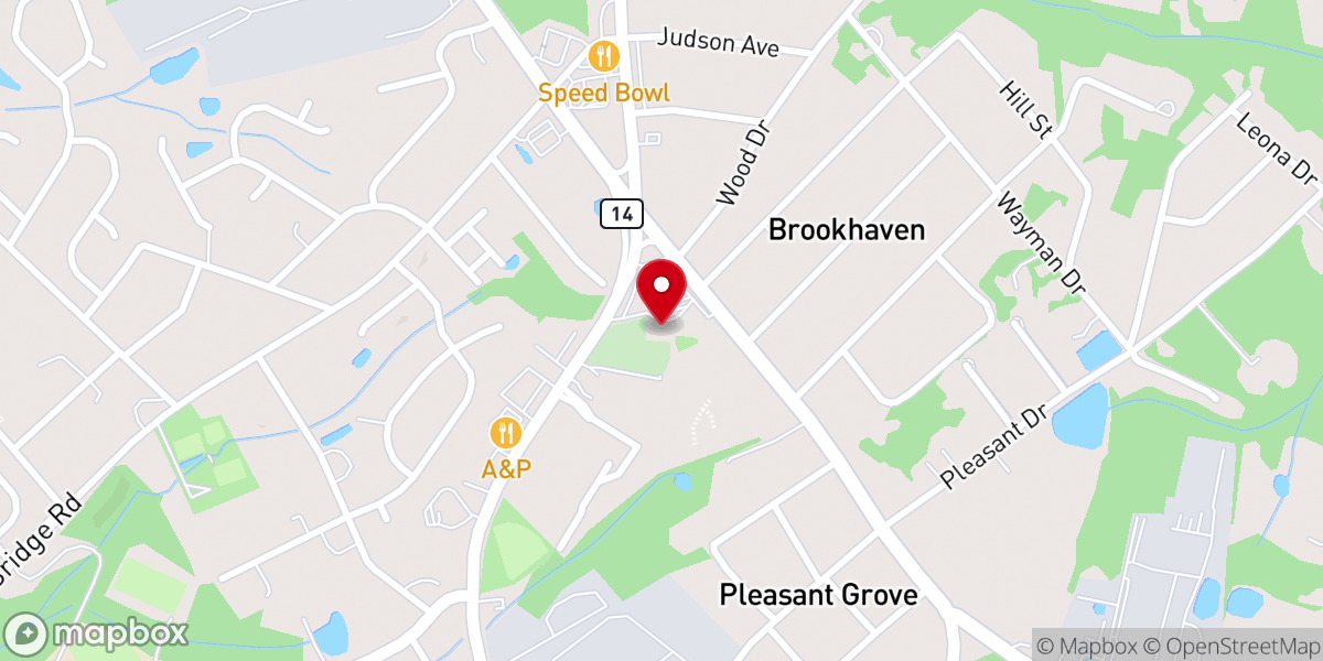 Map showing location of Hope Chapel