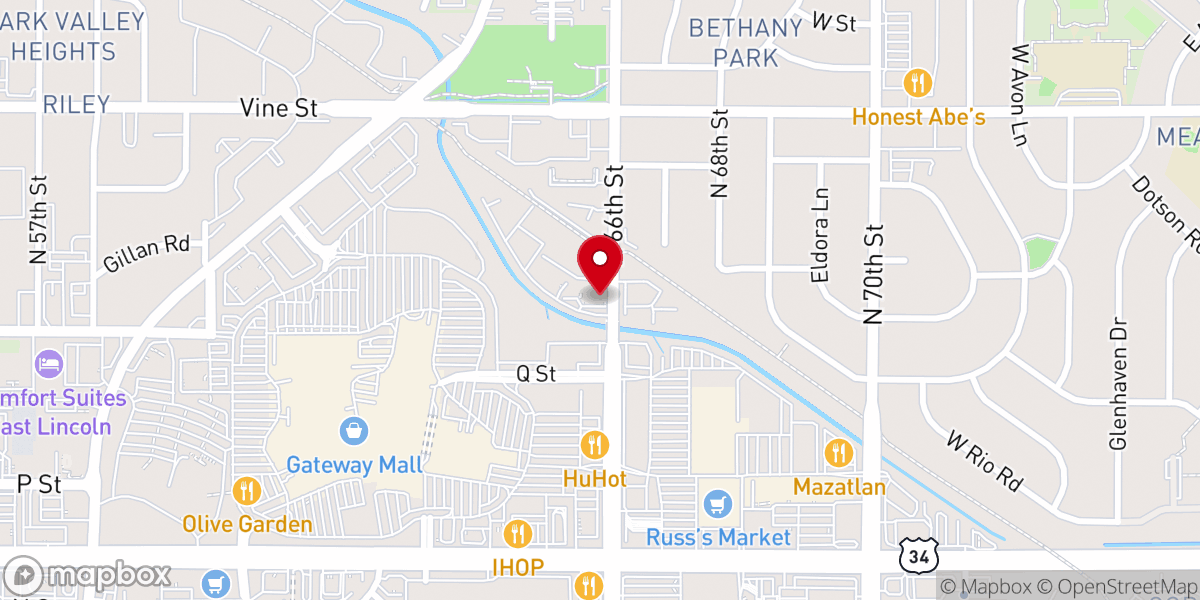 Map showing location of Calvary Chapel Lincoln - Church