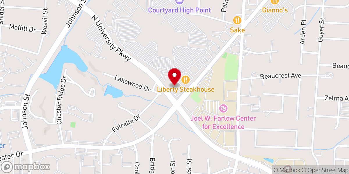 Map showing location of City Light Church