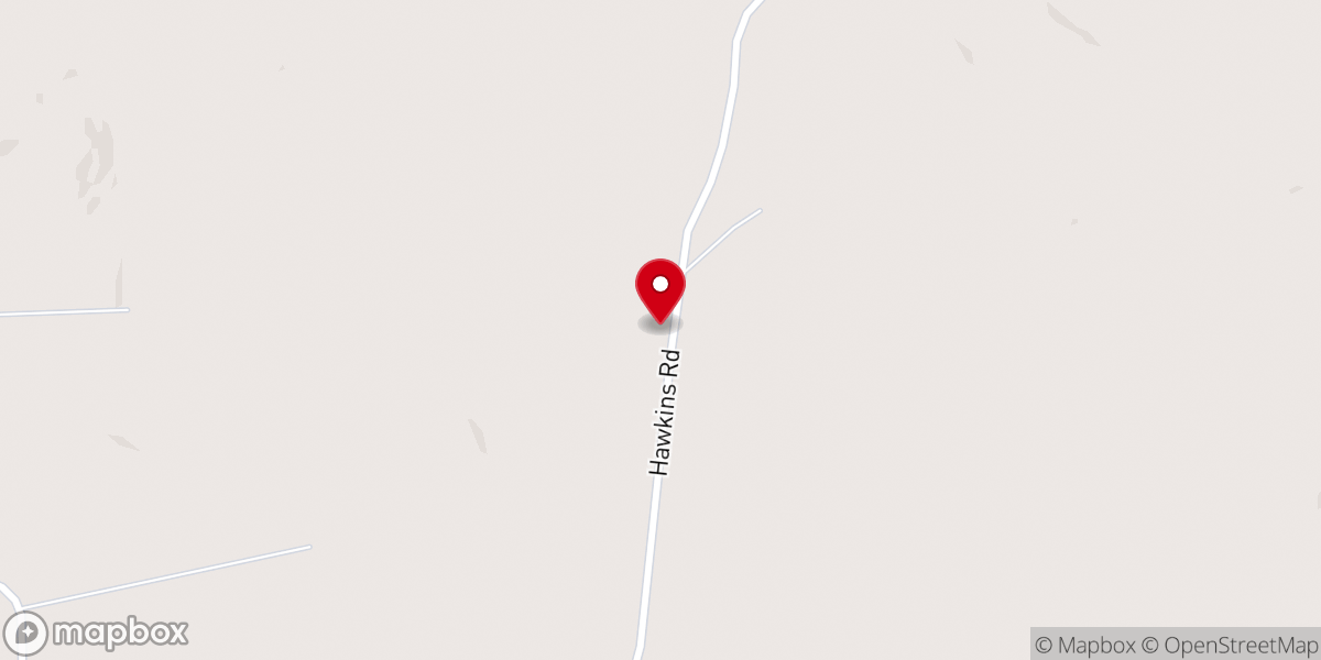 Map showing location of New Hope M.B. Church