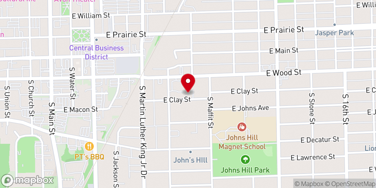 Map showing location of New Millennium Faith Ministries