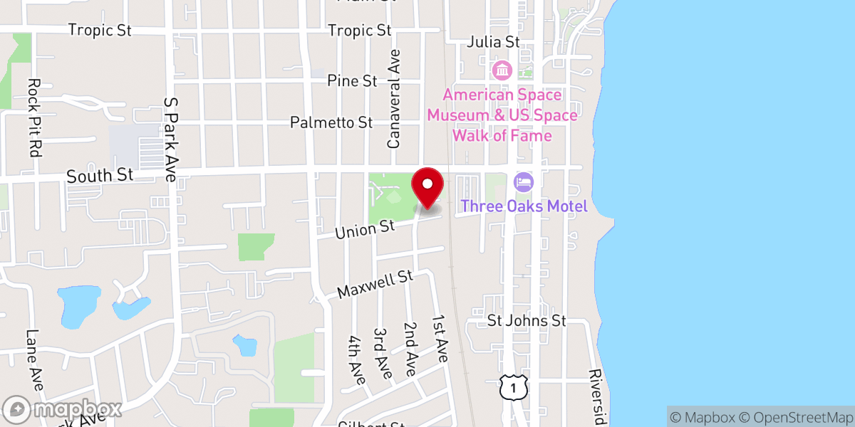 Map showing location of Bethlehem Baptist Church