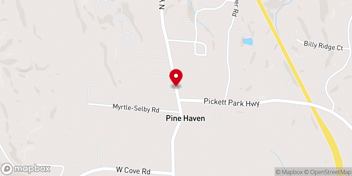 Map showing location of York Chapel Parsonage