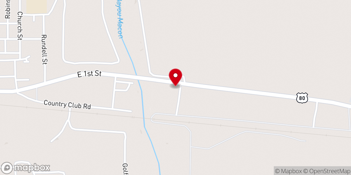 Map showing location of El Alamo