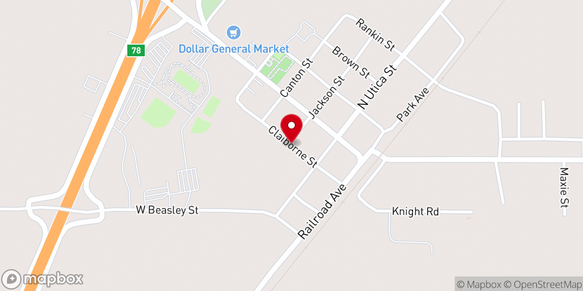 Map showing location of Episcopal Church of the Good Shepherd