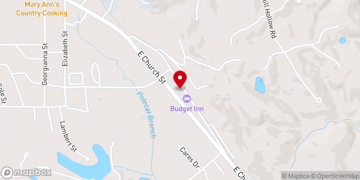 Map showing location of Jasper Beverage Co