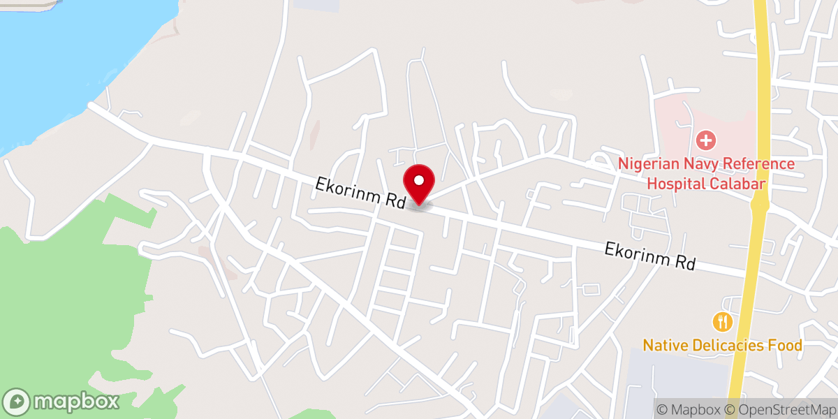 Map showing location of Redeemed Christian Church of God Redeemed AIDS Programme Action Committee