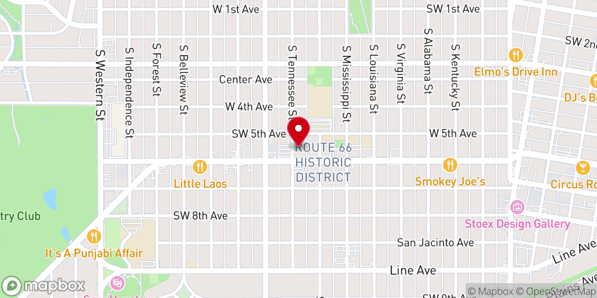 Map showing location of Cornerstone Church of Amarillo