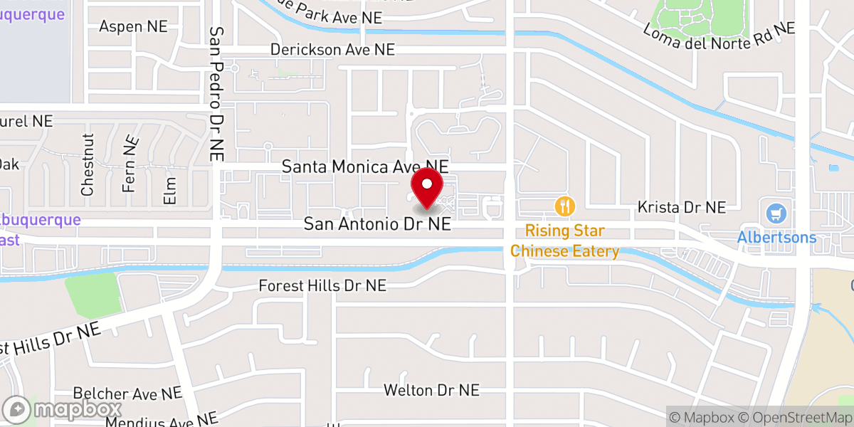 Map showing location of Grace Church