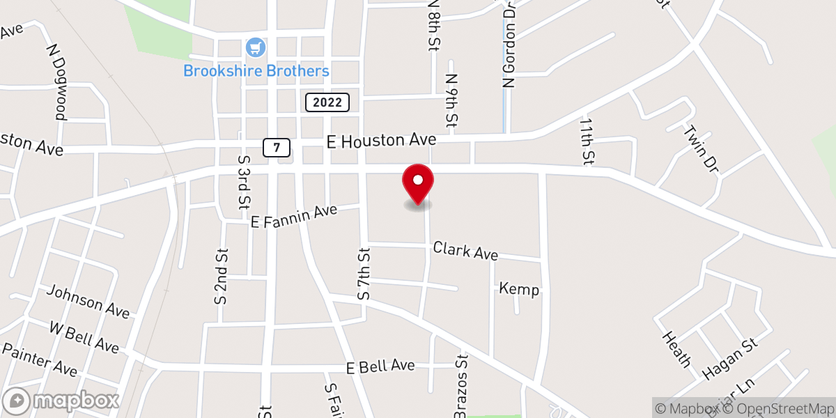 Map showing location of Houston County Share