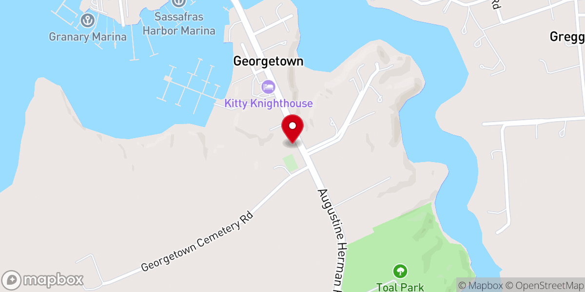 Map showing location of Westminster Church