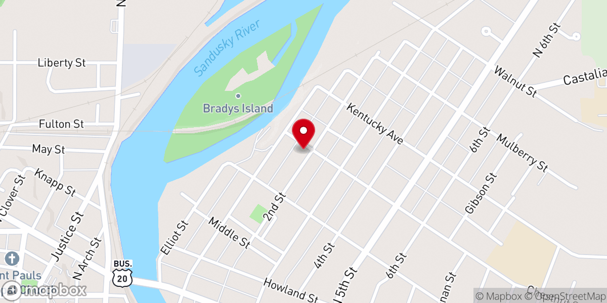 Map showing location of Good Shepherd Church of God