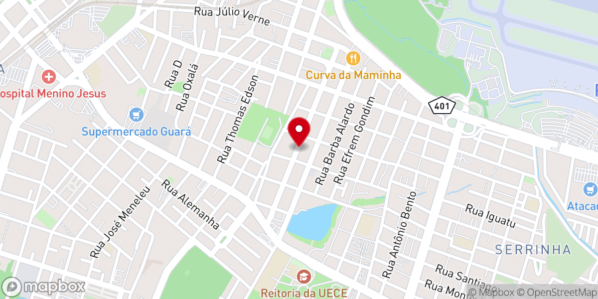 Map showing location of Nidade Evangelica Pentecostal Leao De Jud