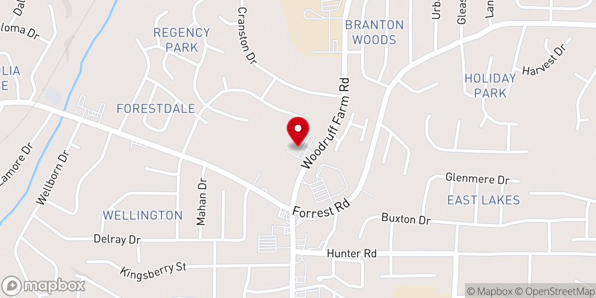 Map showing location of Columbus New Bethel Seventh-day Adventist Church