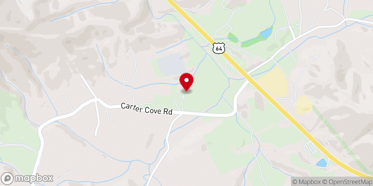 Map showing location of New Hope Church