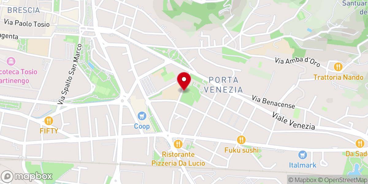 Map showing location of Oratorio Daniele Comboni