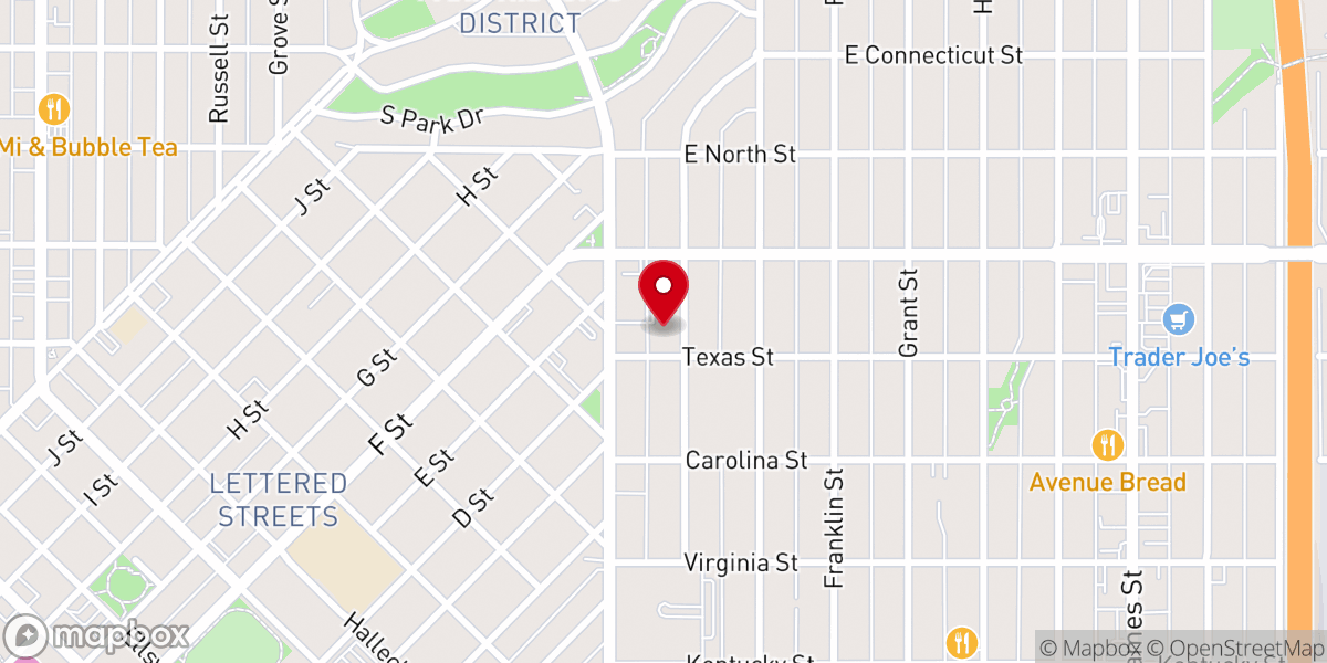 Map showing location of Trinity Lutheran Preschool