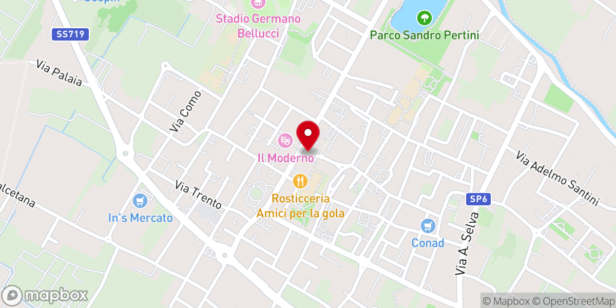 Map showing location of Chiesa Parrocchiale di San Piero