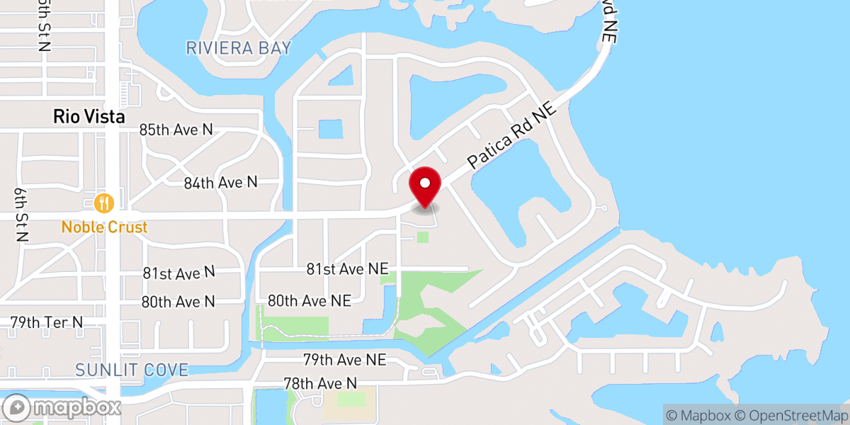 Map showing location of St Petersburg Presbyterian Church