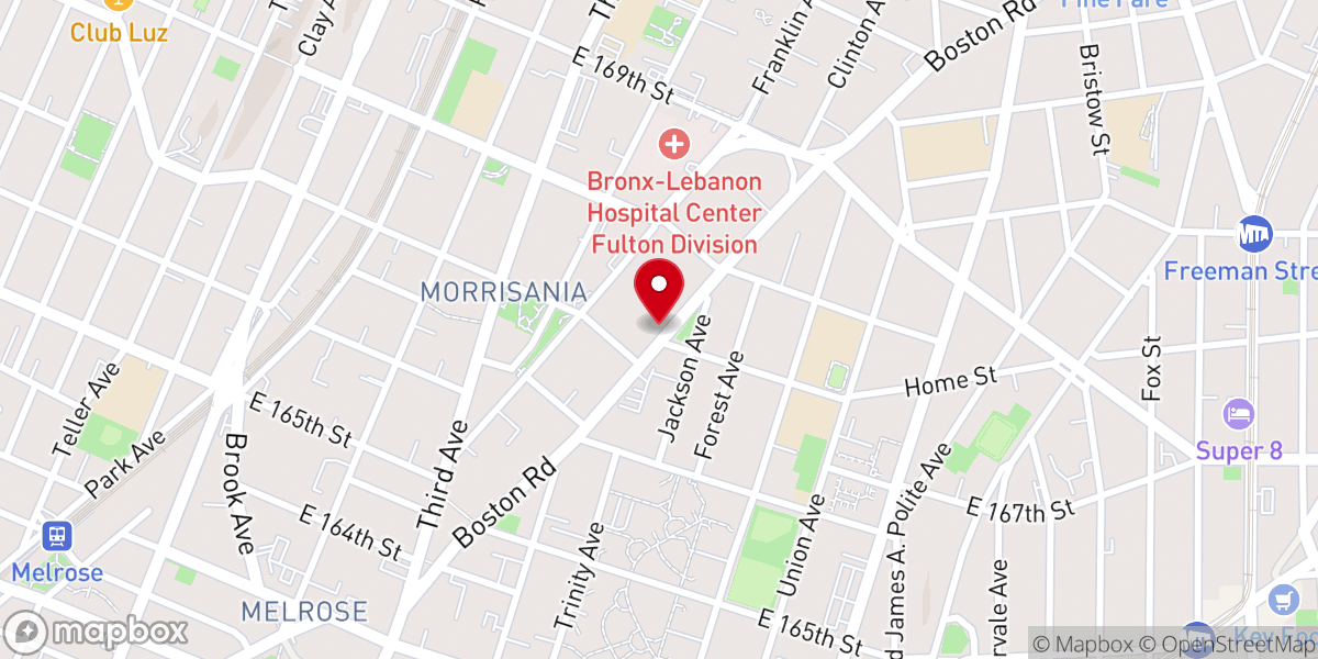 Map showing location of New Covenant Community Development Corporation