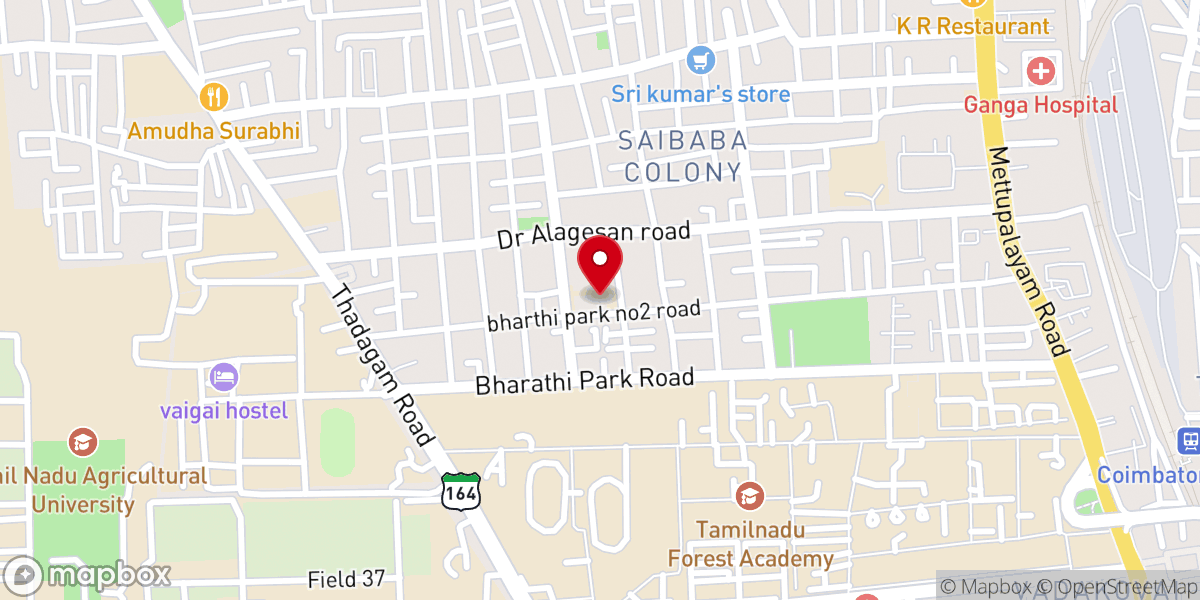 Map showing location of Little Flower Church