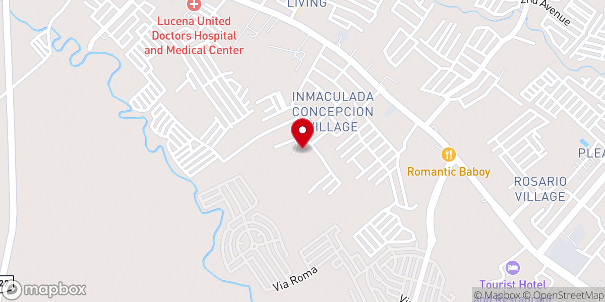 Map showing location of Metro Lucena Bible Baptist Church