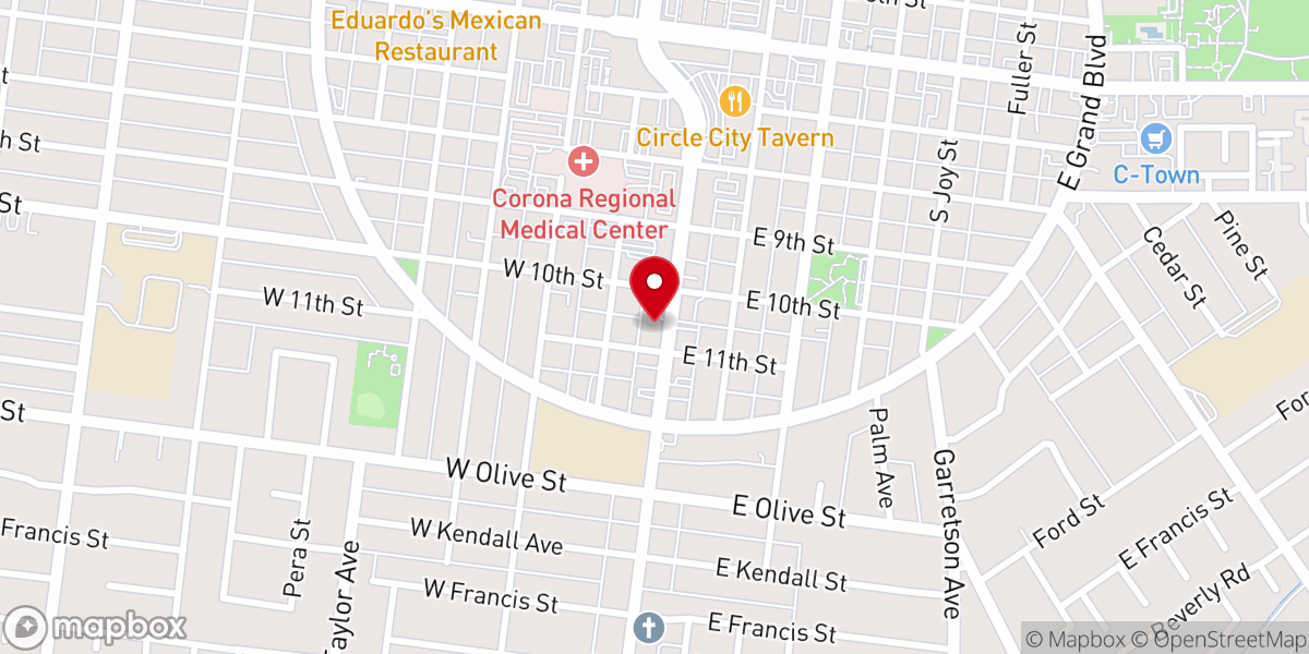Map showing location of Connecting Point Community Church
