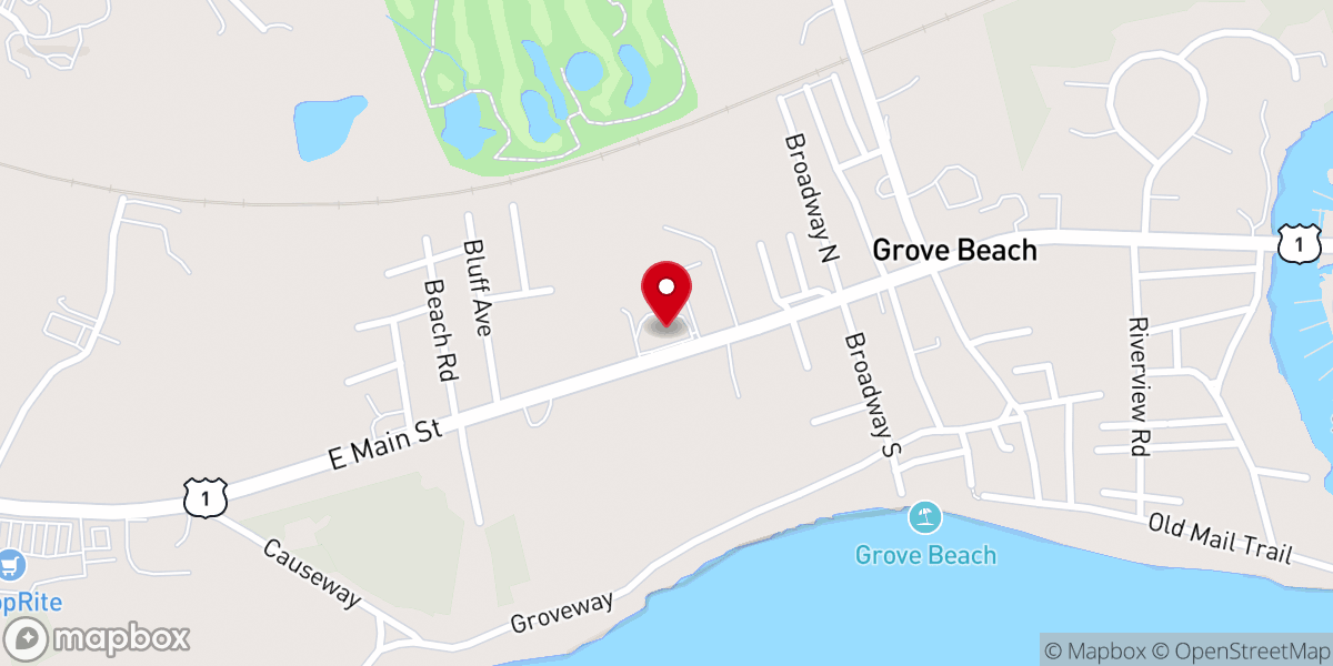 Map showing location of Grove Garden Florist