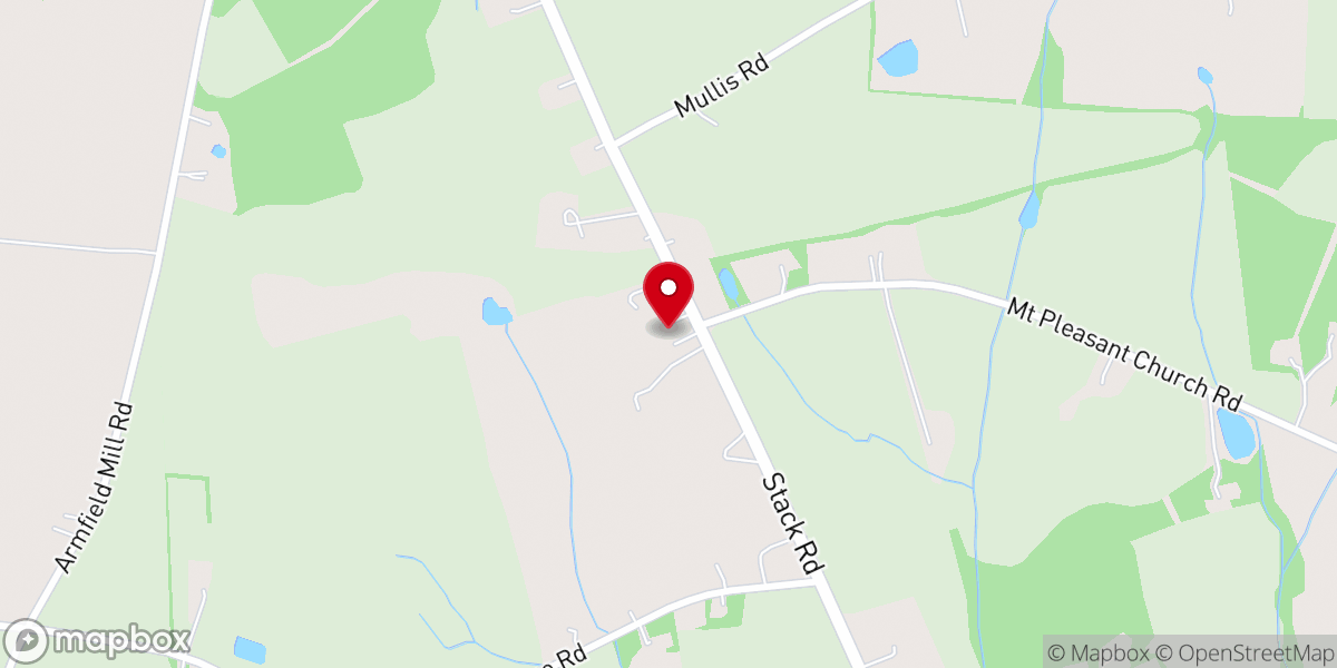 Map showing location of Mt Pleasant Baptist Church