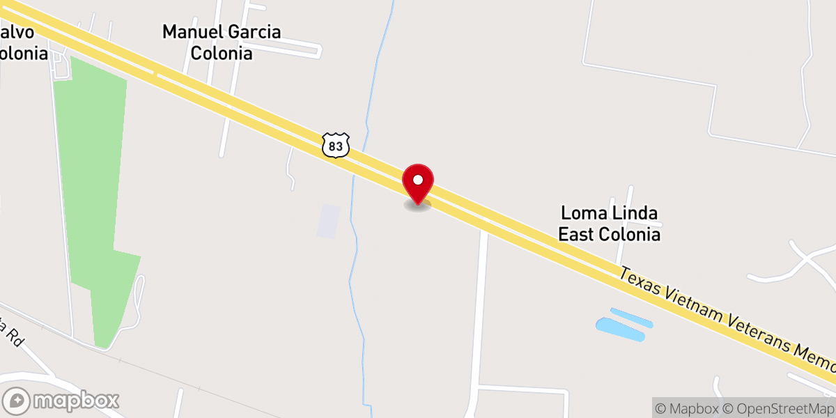 Map showing location of Capilla del Rio
