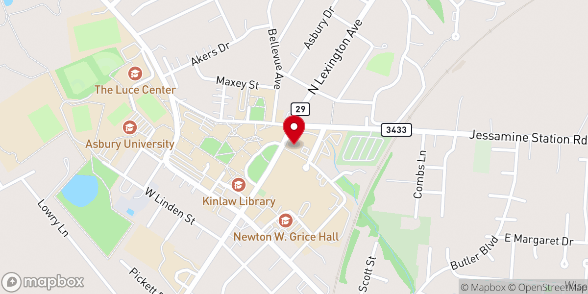 Map showing location of Wilmore Anglican Church