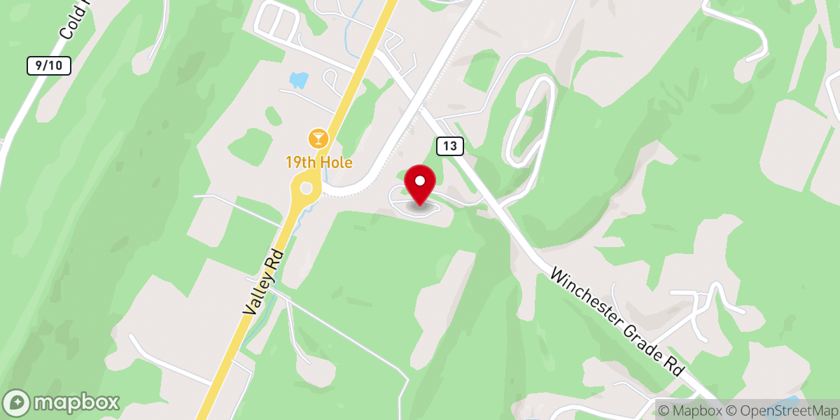 Map showing location of Berkeley Baptist Church