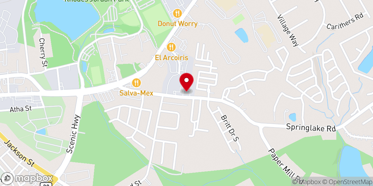 Map showing location of Ministerios Ebenezer Lawrenceville