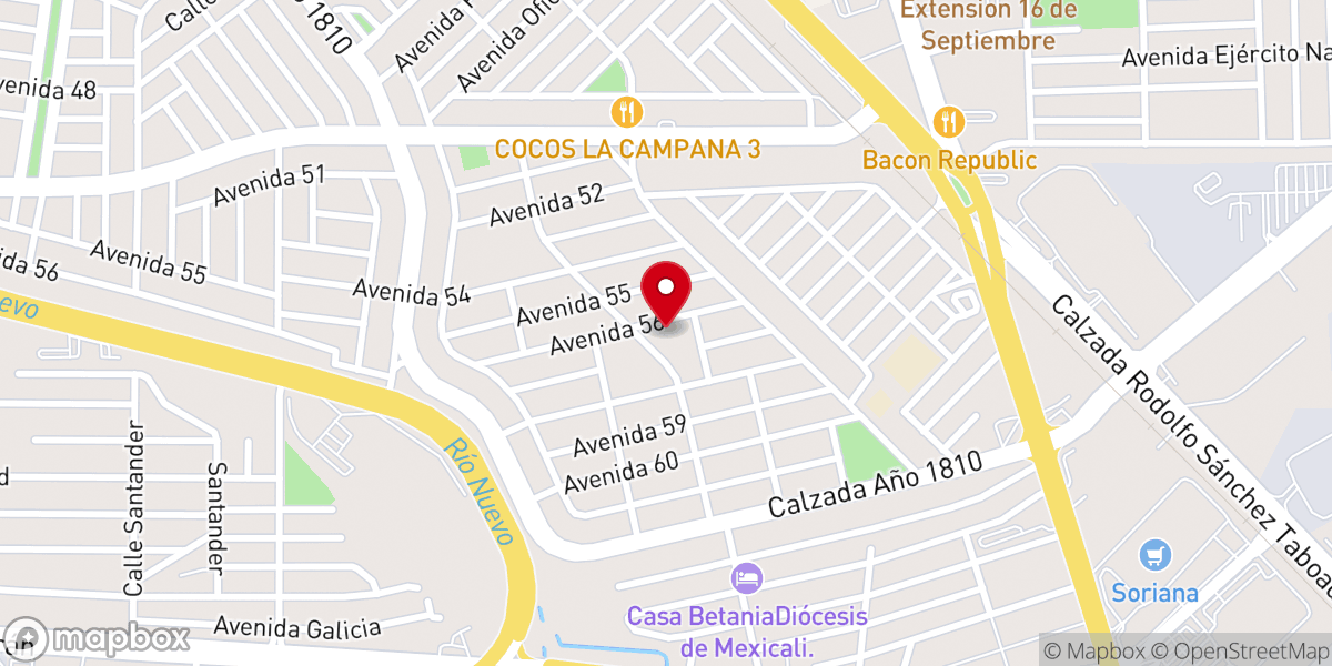 Map showing location of Parroquia De La Sagrada Familia