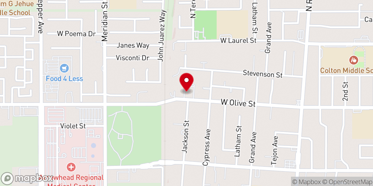 Map showing location of The Way of the Cross Church