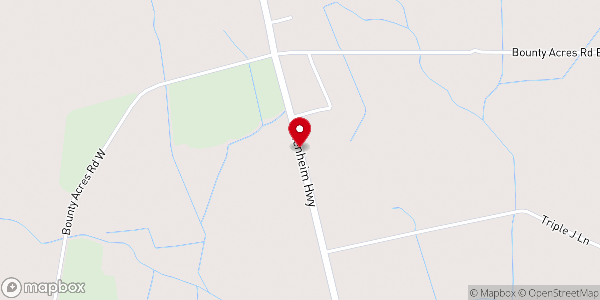 Map showing location of Trinity United Methodist Church