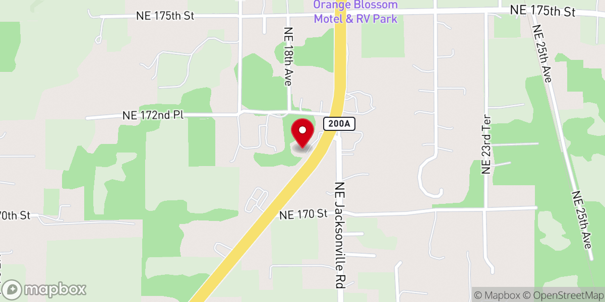 Map showing location of Citra Seventh-day Adventist Church