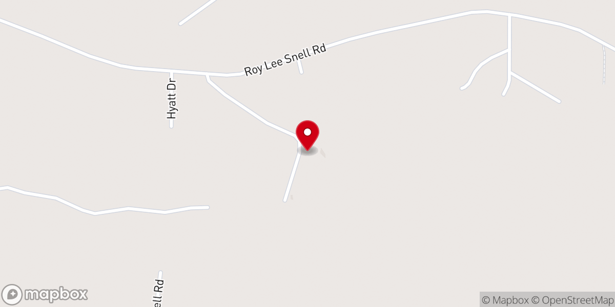 Map showing location of Prewitts Chapel Baptist Church