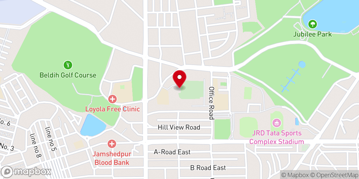 Map showing location of Beldih Cemetery