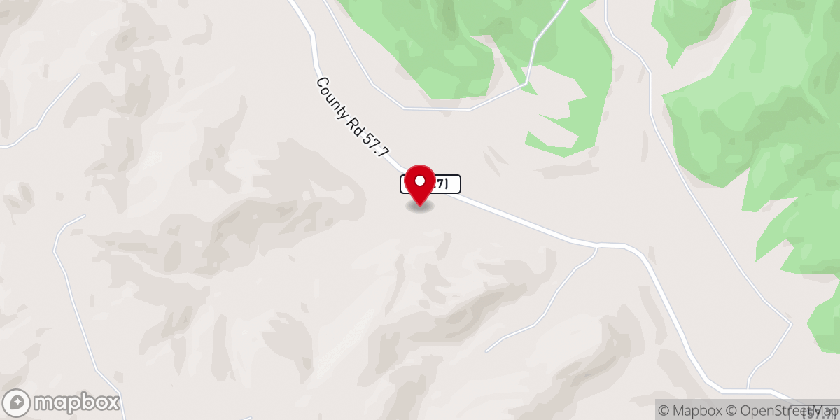 Map showing location of Boncarbo Fire Department