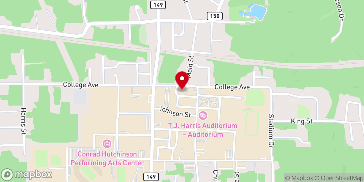 Map showing location of Eddie G. Robinson Museum