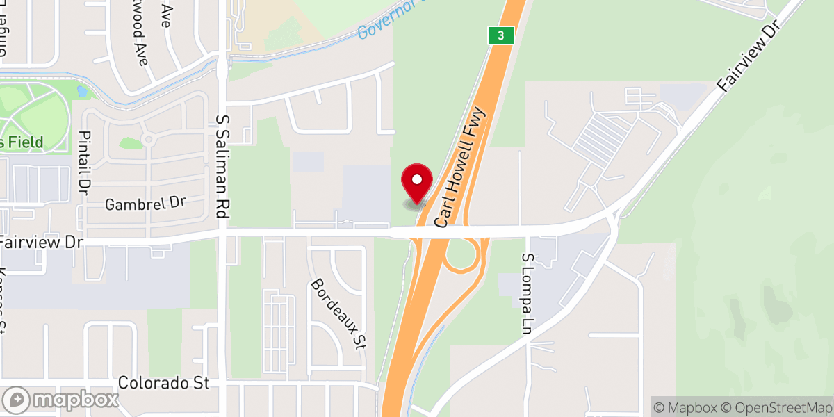 Map showing location of Breaking Addiction Ministries