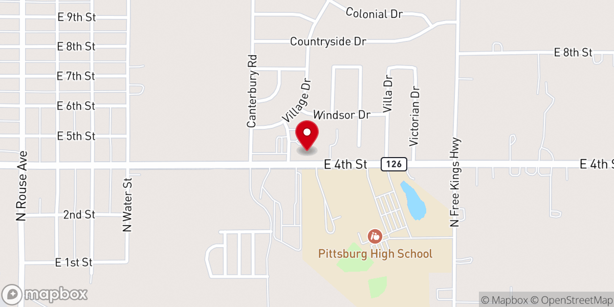 Map showing location of Countryside Christian Church