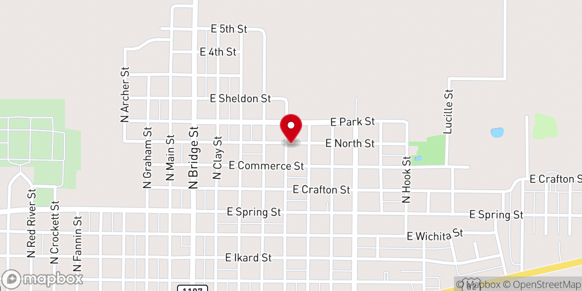 Map showing location of Grace Temple Baptist