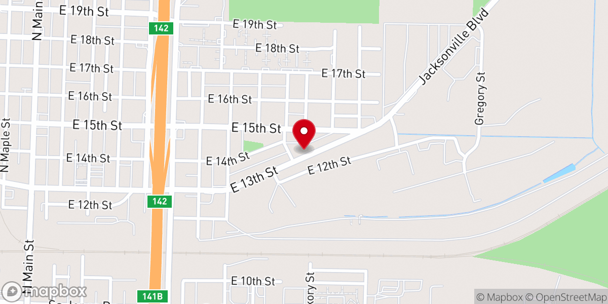 Map showing location of Samaritan Hill Baptist Church