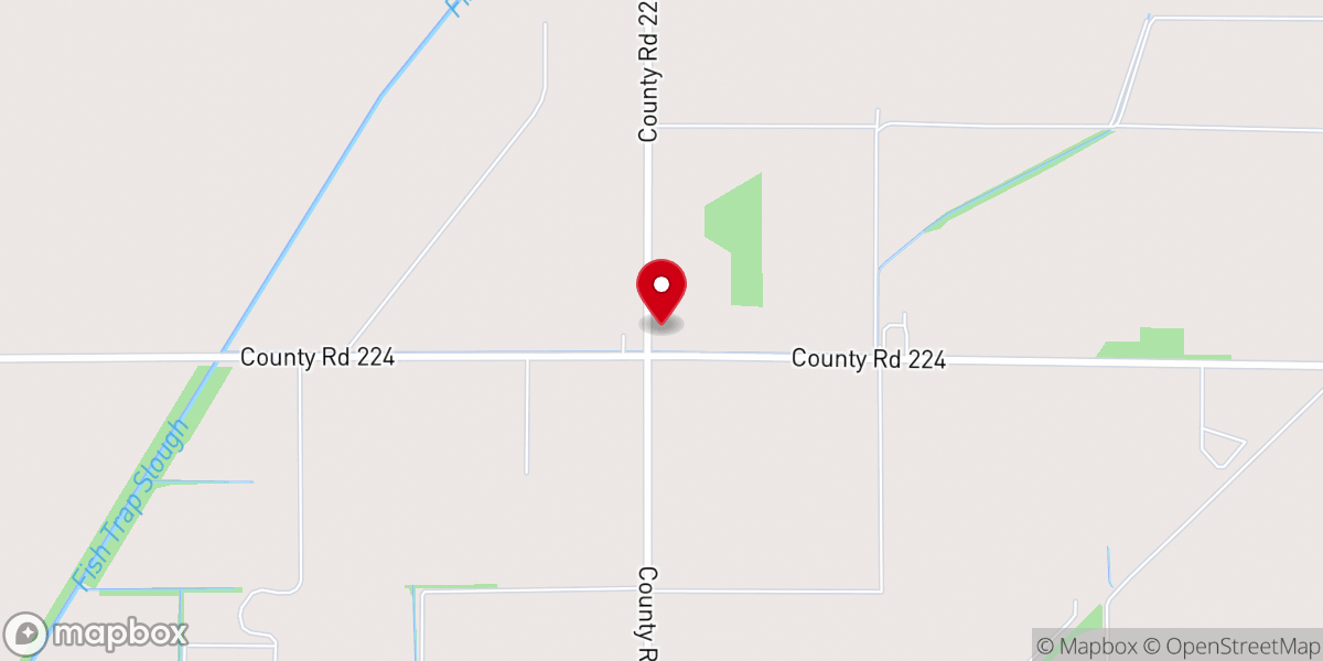 Map showing location of Lone Prairie Church