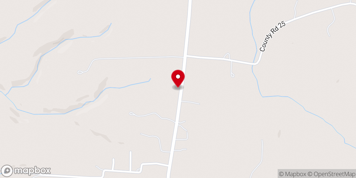 Map showing location of Liberty Church of Christ