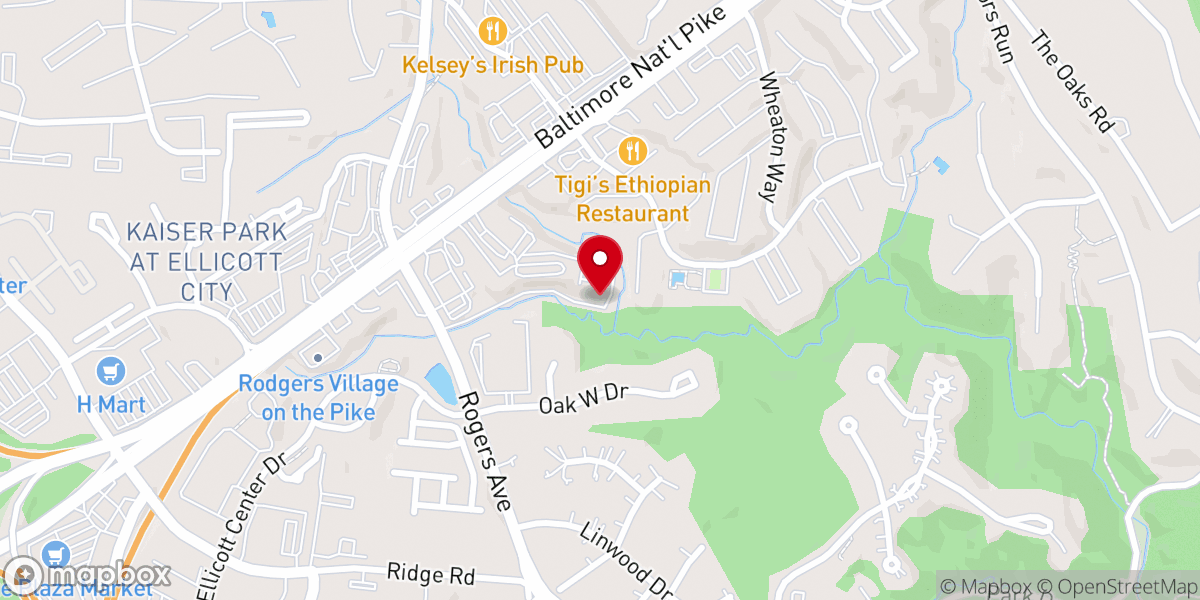 Map showing location of Our Lady's Center Marian Shrine