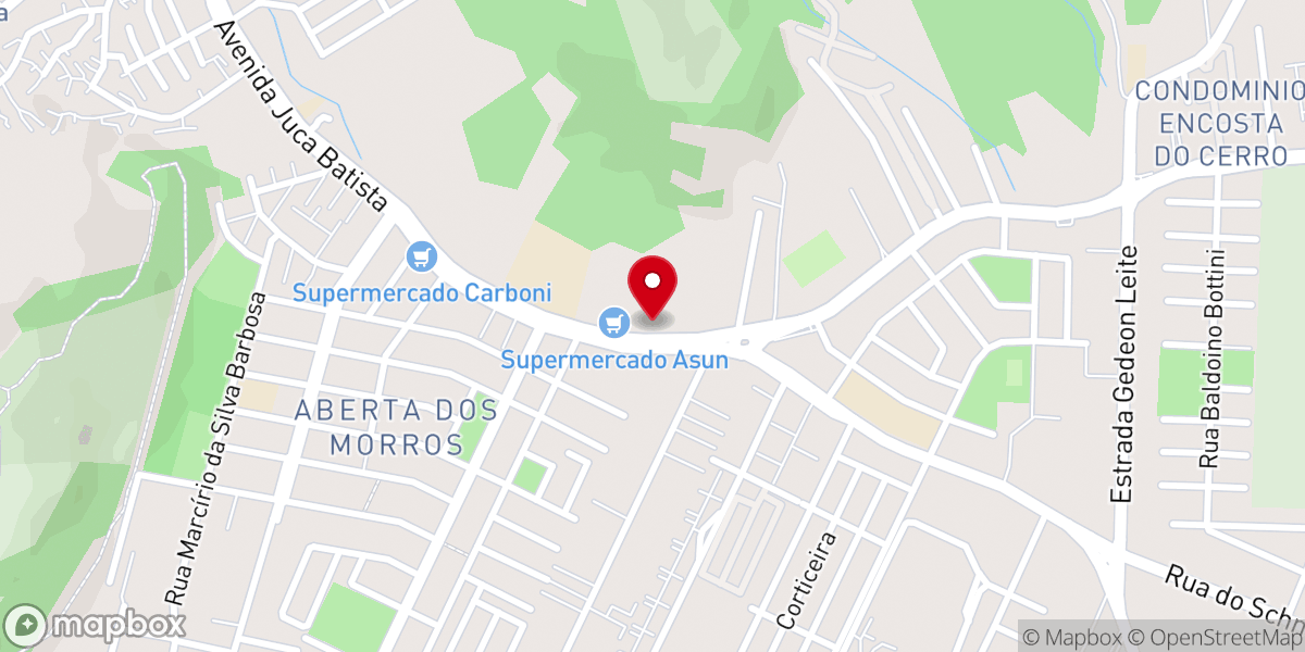 Map showing location of Igreja Batista Betel Zona Sul