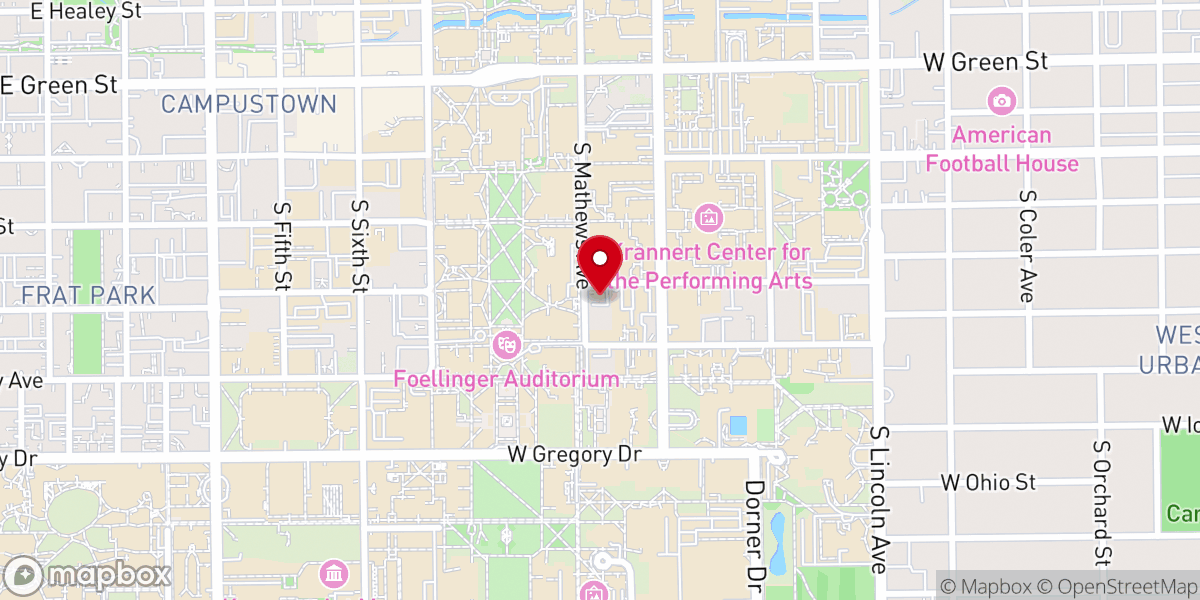 Map showing location of Channing Murray Foundation